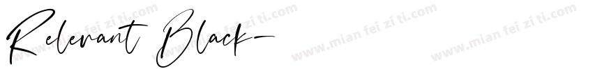 Relevant Black字体转换